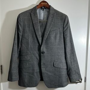 Banana Republic Plaid Grey Slim Fit 40R Pants: 34x30